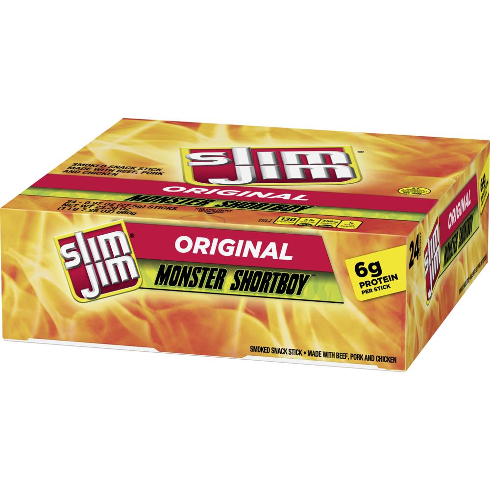 Slim Jim Monster Orig Shortboy  6/24/.97 Oz.