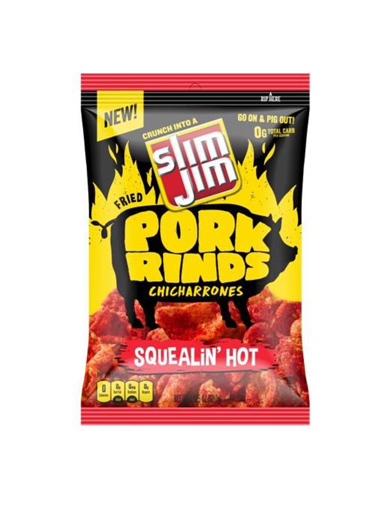 SJ Pork Rind Squeelin' Hot 2oz  1/12ct