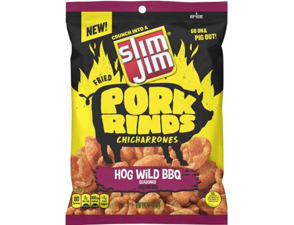 SJ Pork Rind Hog Wild BBQ 2oz  1/12ct