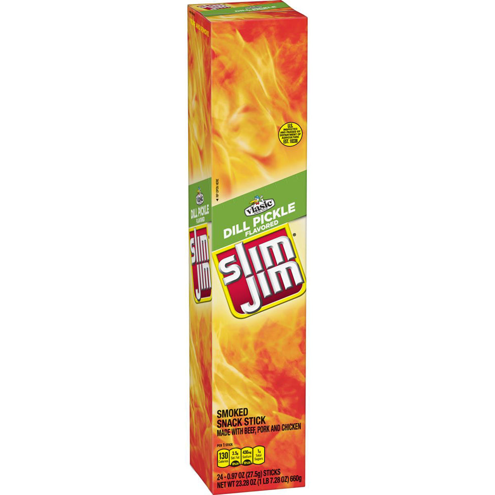 Slim Jim Giant Dill Pickle l 6/24ct 0.97oz