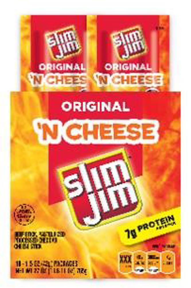 Slim Jim Orig &  Cheese  1.15oz  6/14ct