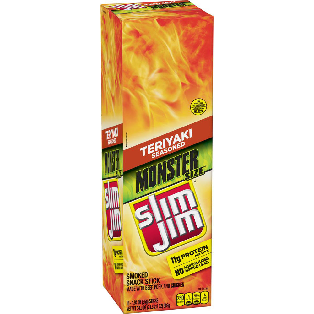 Slim Jim Monster Stick Teriyaki 6/18ct 1.94oz