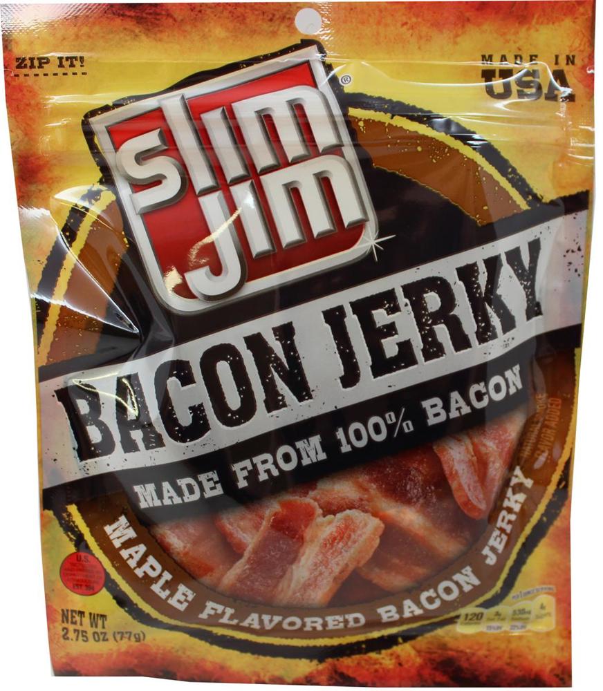 Slim Jim Jerky Maple Bacon 8ct 2.75oz