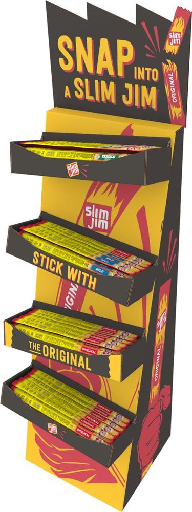 Slim Jim Shipper Mixed Giant Slims Powerwing 4/24ct .97oz