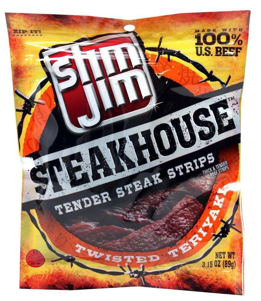 Slim Jim Jerky Teriyaki 8ct 3.15oz