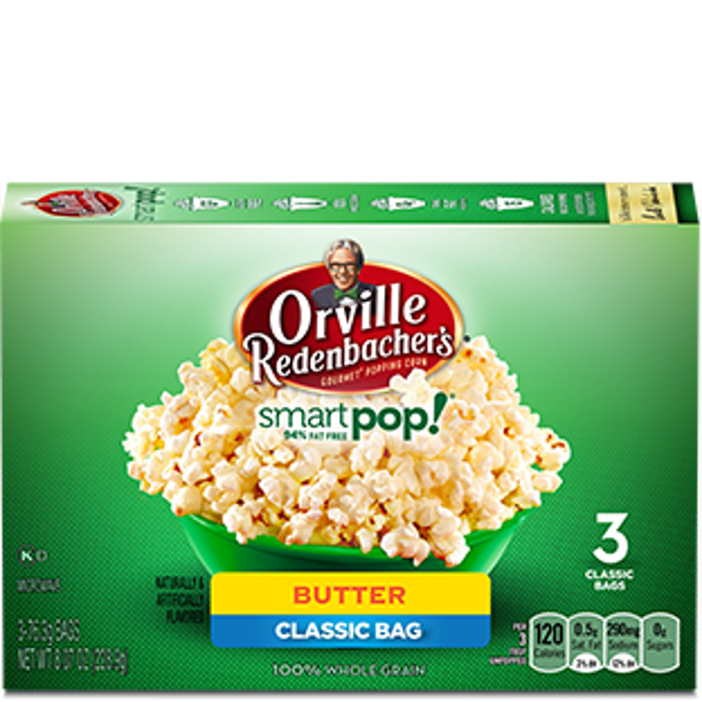 Orville Redenbacher 3 Pack Smart Pop Butter 12 ct 12ct 8.07oz