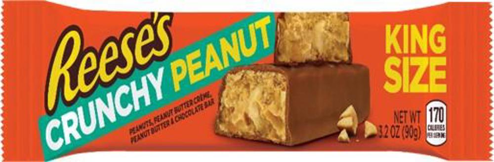 Reese's Crunchy Peanut King Size Bar 3.2oz  8/18ct