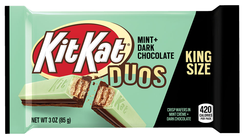 Kit Kat Bar Duos Dark Chocolate Mint King Size 3oz 6/24ct