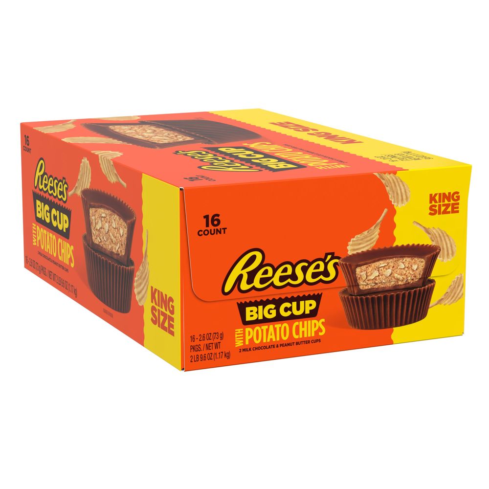 Reese's Big Cup Stuffed w/Potato Chips King  2.6z 9/16ct