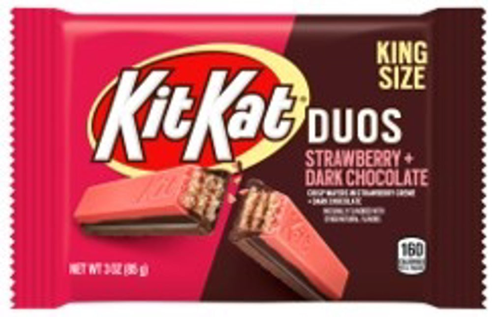 Kit Kat Bar Duos Strawbery & Dark Choc  King Size 3oz 6/24ct