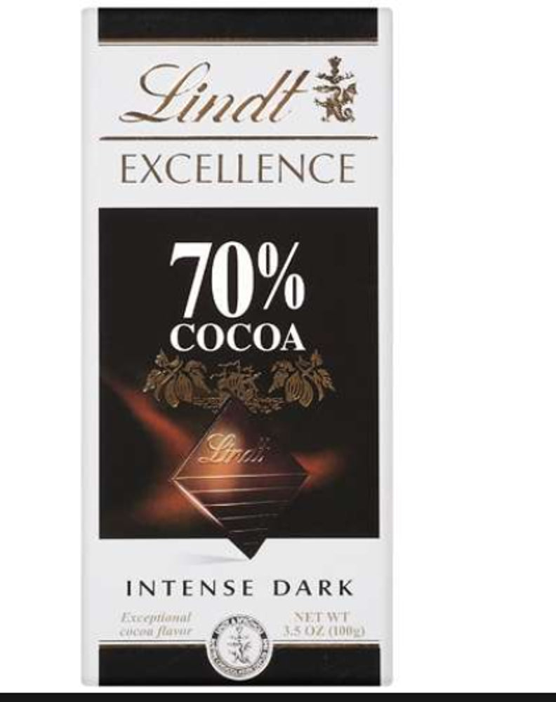 Lindt Premium Bar Collection Excellence 70% Cocoa 12/12ct 3.5oz