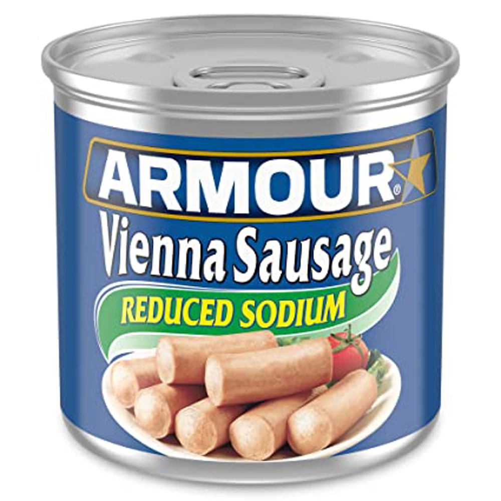 Armour Vienna Sausage Reduced Sodium  4.6oz  1/24ct