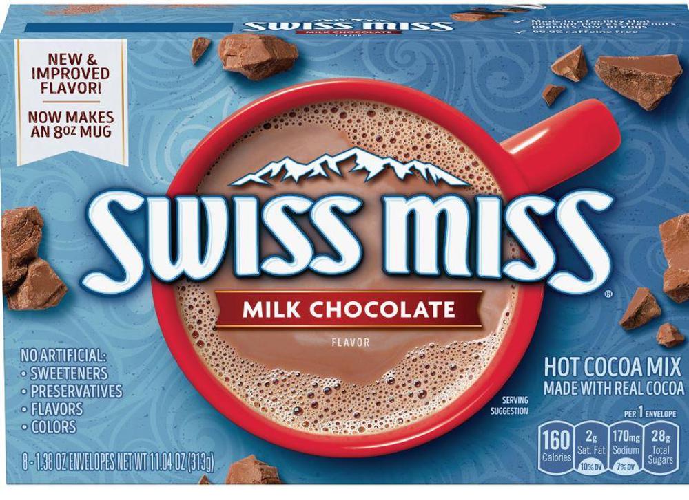 Swiss Miss Milk Chocolate 12/8ct 1.38oz