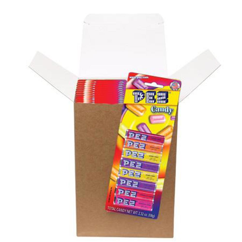 Pez Blister Packs Candy Only Assorted Fruit 8-Pack Rolls 3/24ct 2.32oz