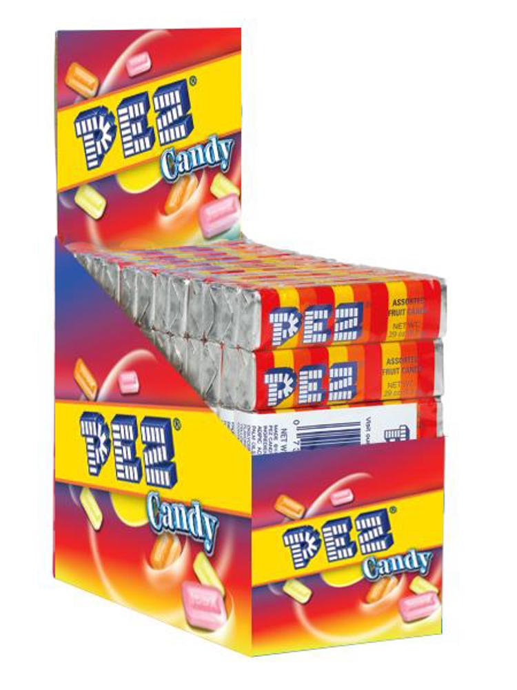 Pez 6-Pack Candy Rolls Assorted Fruit 12/12ct 1.74oz