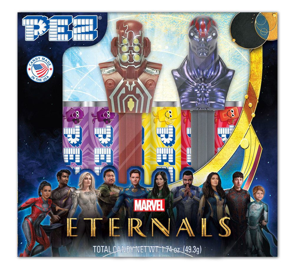 Pez Twin Pack Marvels Eternal 1.74 oz 1/12ct