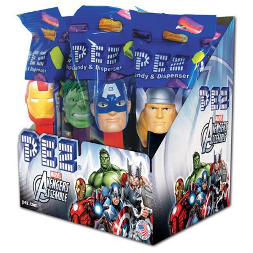 Pez Poly Pack Assortment Marvel 12/12ct 0.58oz