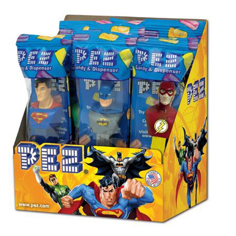 Pez Poly Pack Assortment DC Comics (Justice League) 12/12ct 0.58oz