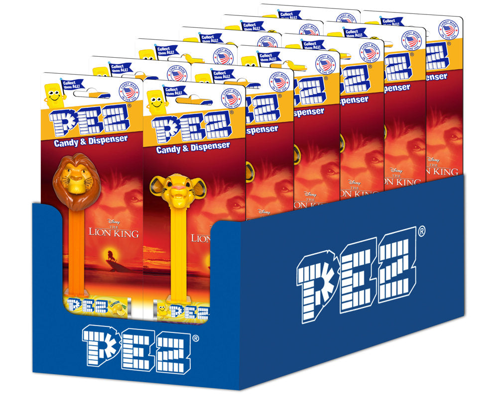 Pez Blister Pack Lion King Assortment 0.87oz 12/6ct