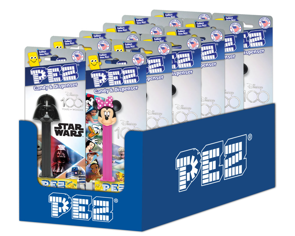 Pez Blister Pack Disney 100. Assortment 0.87oz 3/12ct