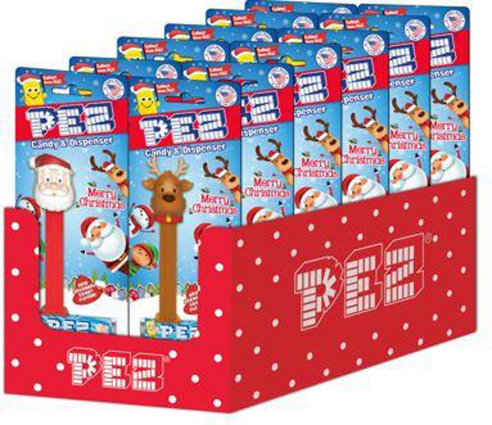 Pez Blister Packs Christmas Assortment 3/12ct 0.87oz