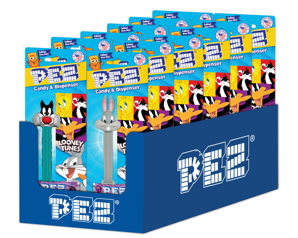 Pez Blister Pack Looney Tunes Assortment  .87oz 3/12ct