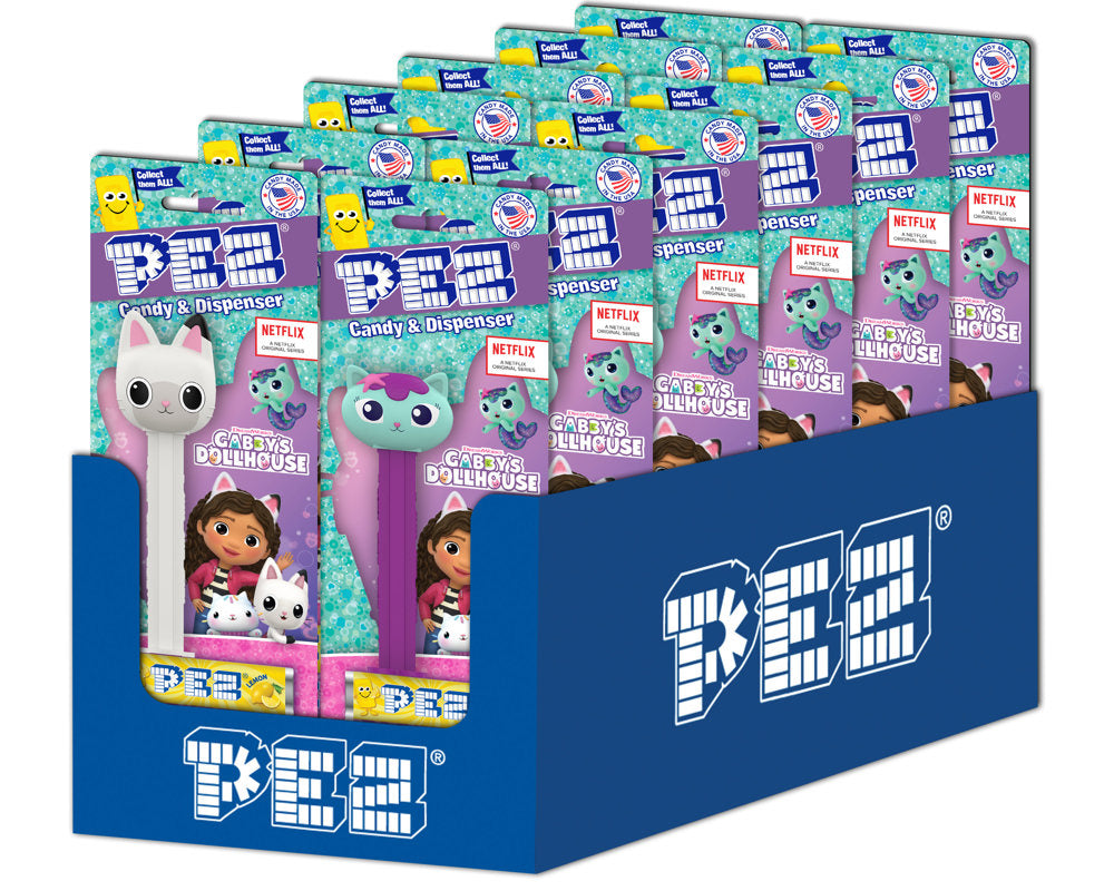 Pez Blister Pack Gabby's Dollhouse Assortment 0.87oz 3/12ct