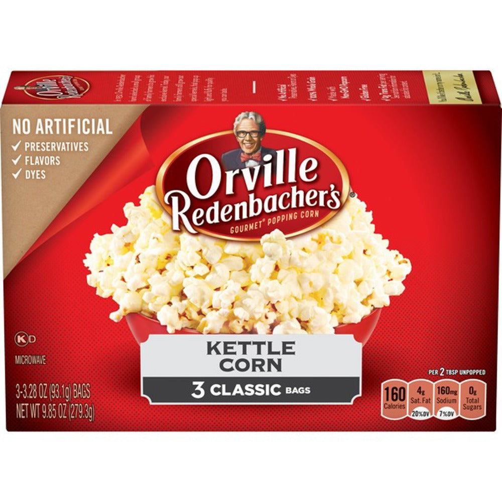 Orville Redenbacher Act II 3 Pack Kettle Corn 12 ct 12ct 8.25oz