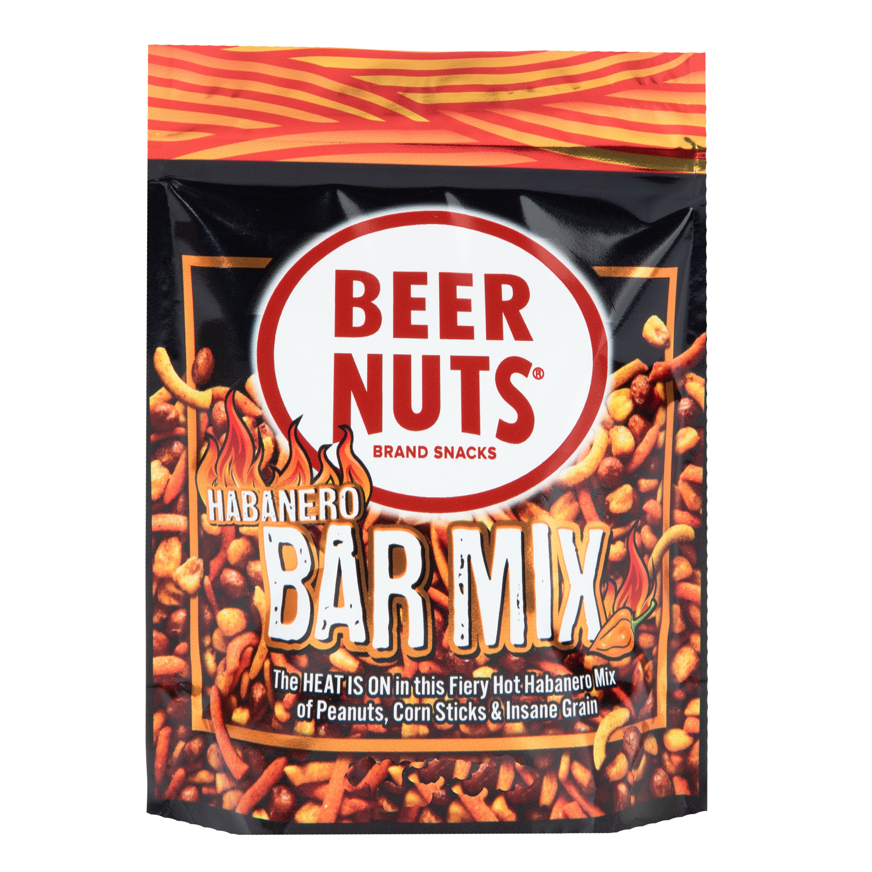 BEER NUTS Bags Habanero Bar Mix 2oz DRC 4/12ct