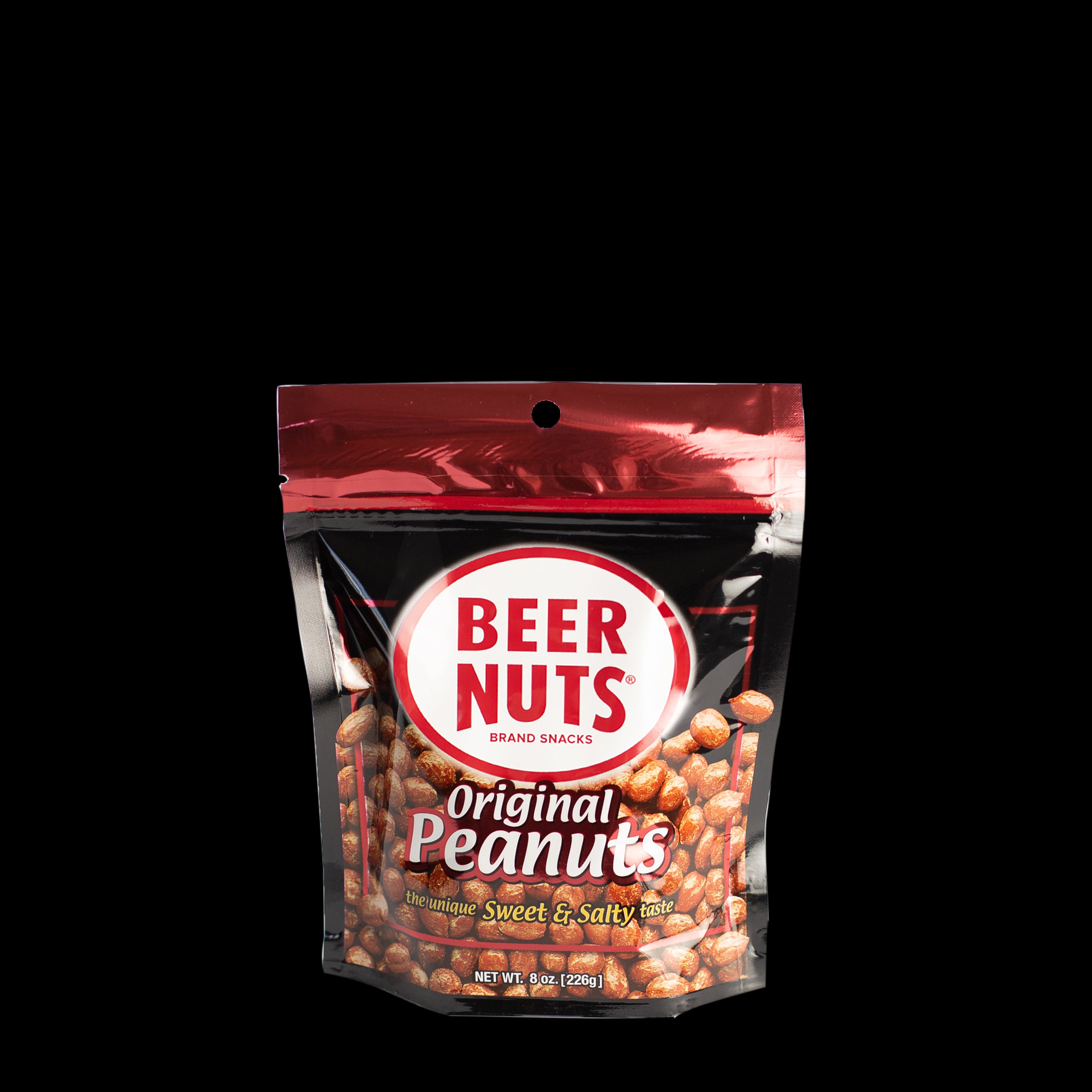 BEER NUTS Original Peanut 8oz Resealable SUP 1/12ct