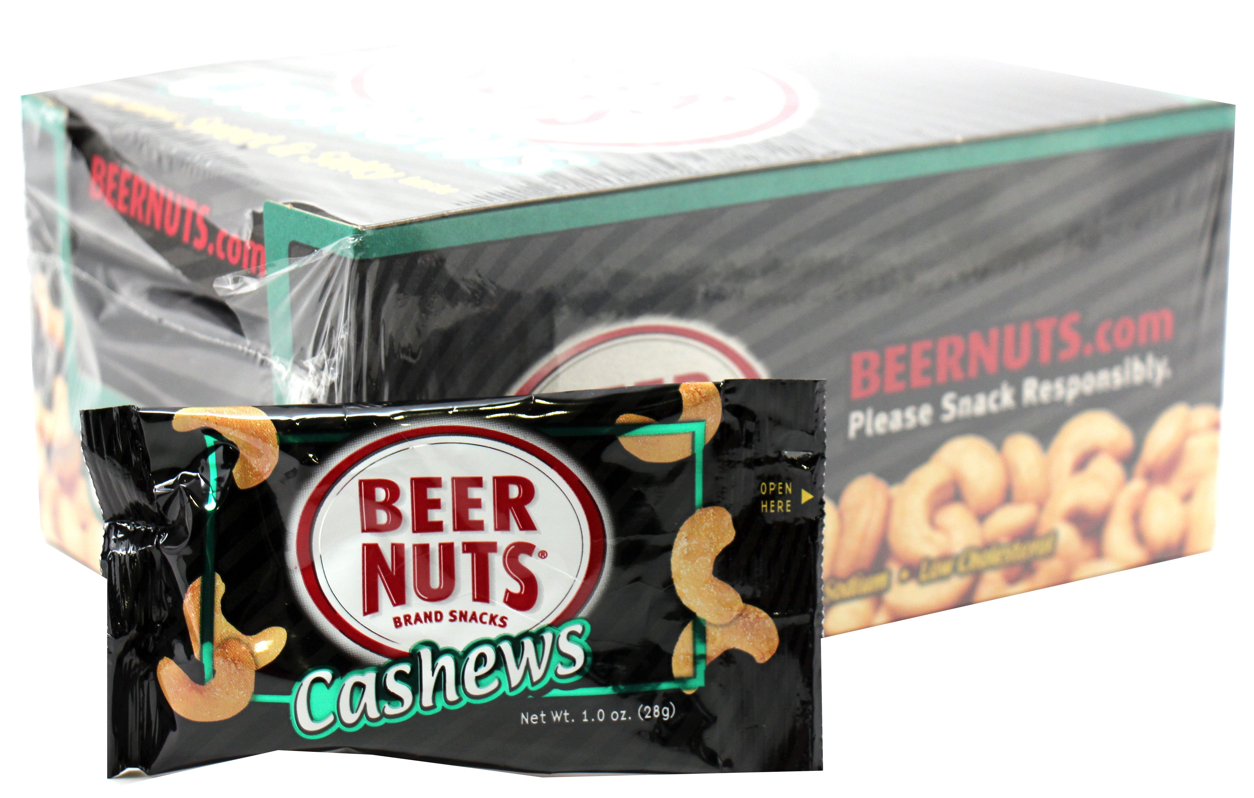 Beer Nuts Count Good Cashews 12/24ct 1oz