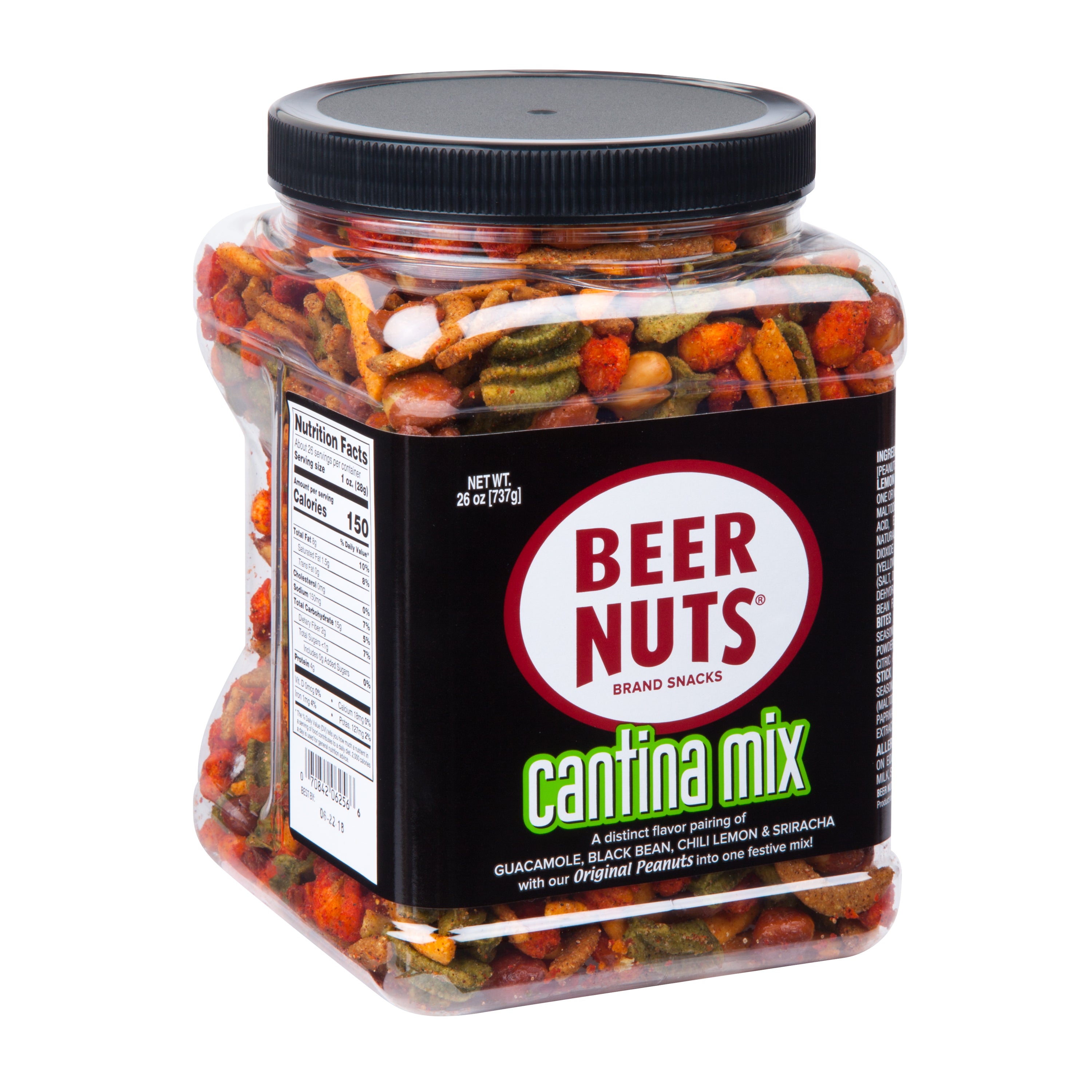 BEER NUTS PET Jar Cantina Mix w/ Twang 28 oz. 1/12ct