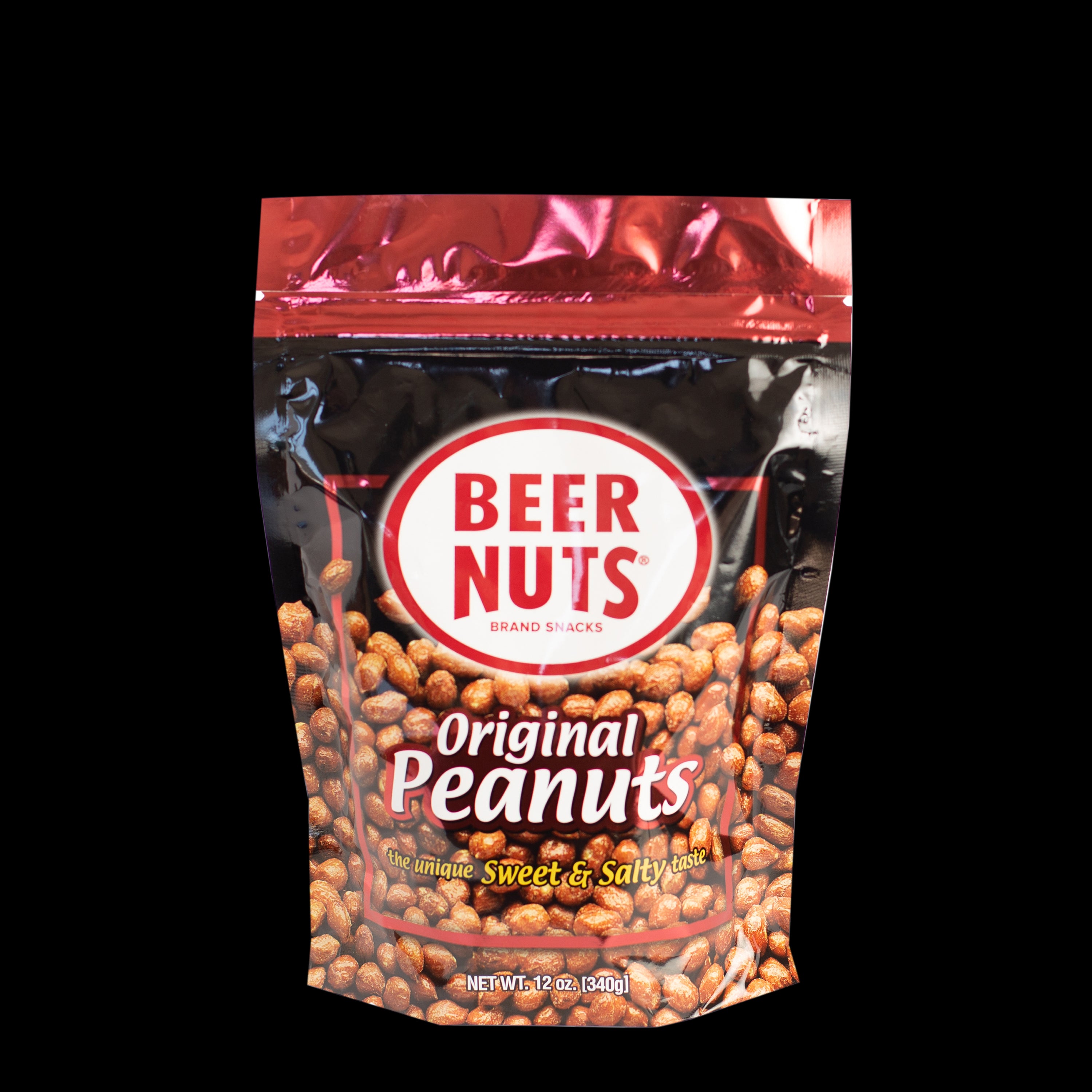 BEER NUTS Original Peanut 12oz Resealable SUP 1/12ct