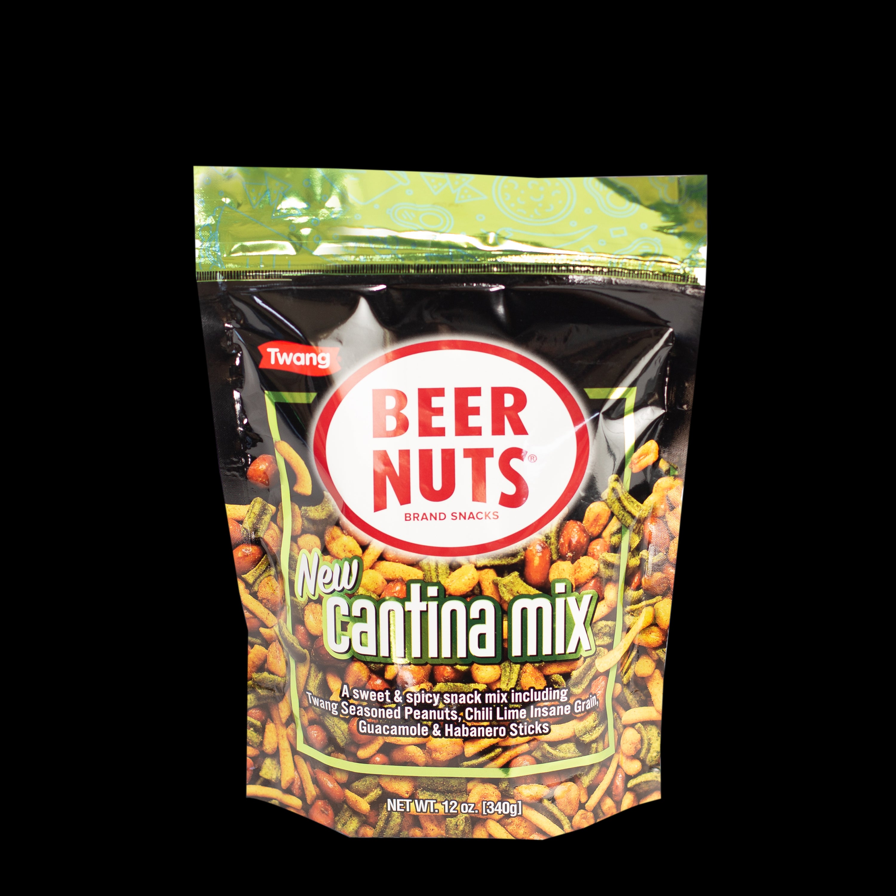 BEER NUTS Cantina Mix w/Twang 12oz Resealable SUP 1/12ct