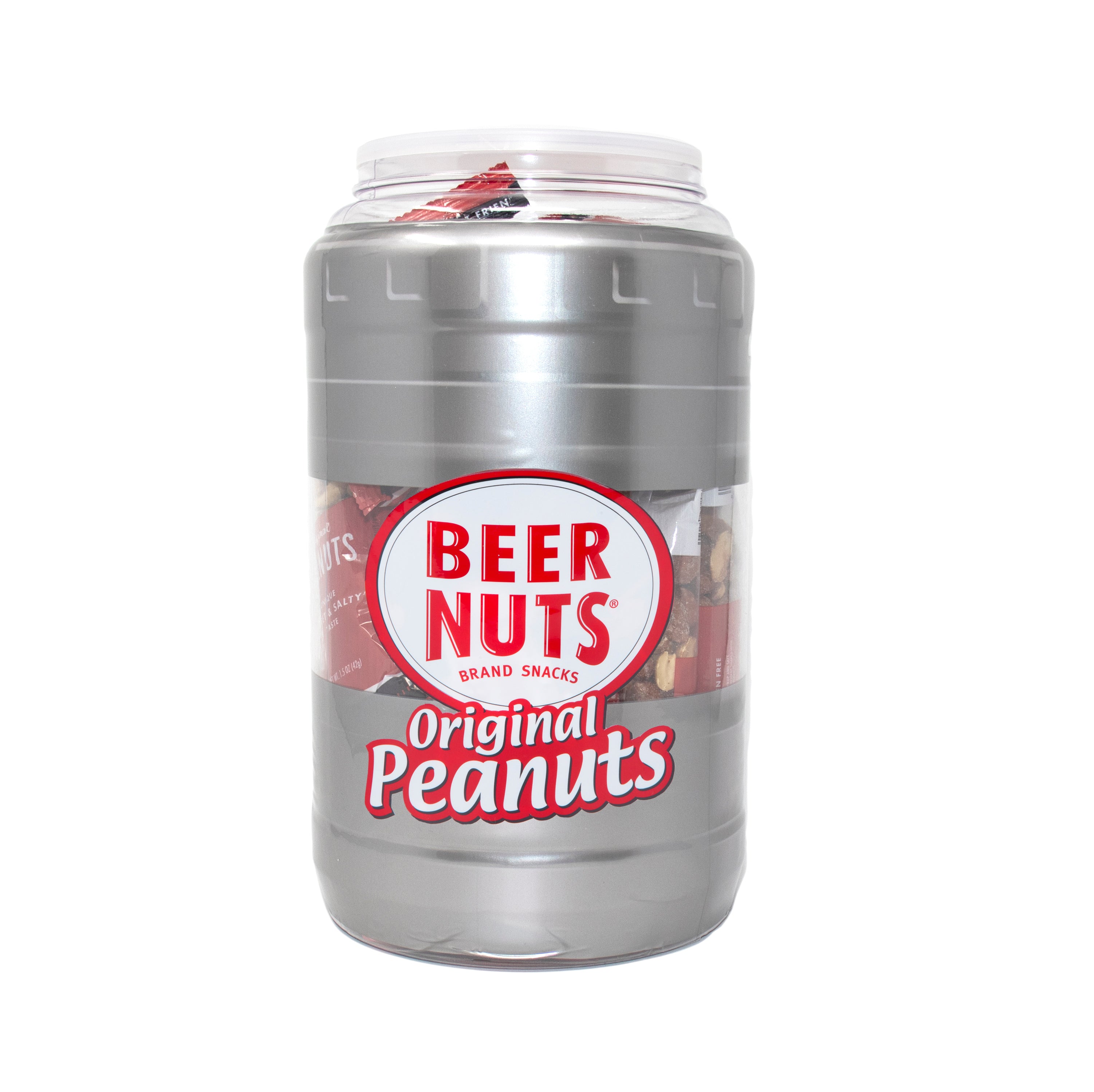 BEER NUTS Original Peanuts 1.5oz Tube 30pc Keg