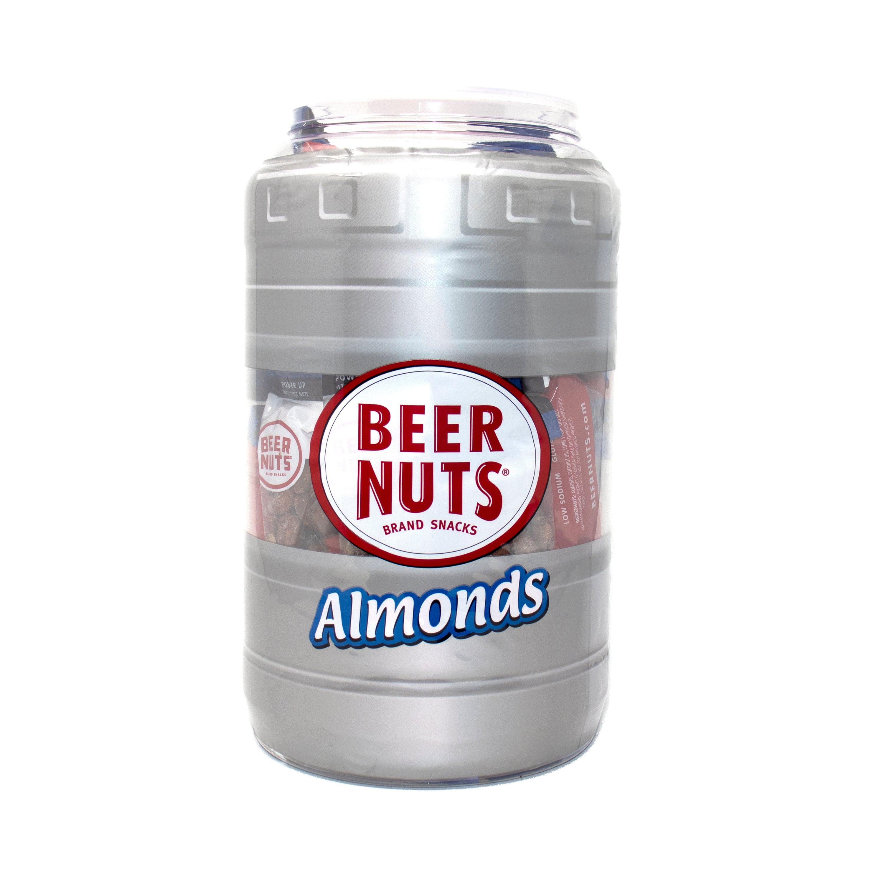 BEER NUTS Almonds 1.5oz Tube 30pc Keg