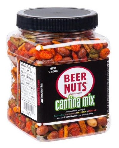 BEER NUTS PET Jar Cantina Mix w/Twang 12oz 1/6ct