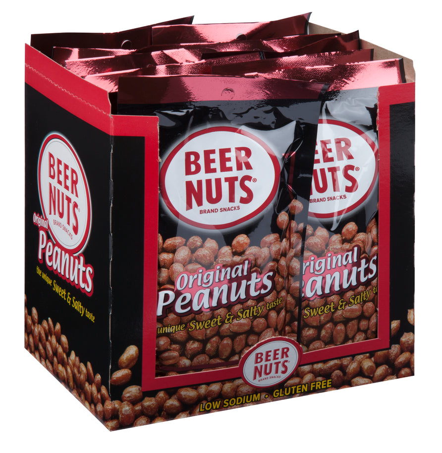 BEER NUTS Bags Original Peanut 4oz DRC 4/12ct