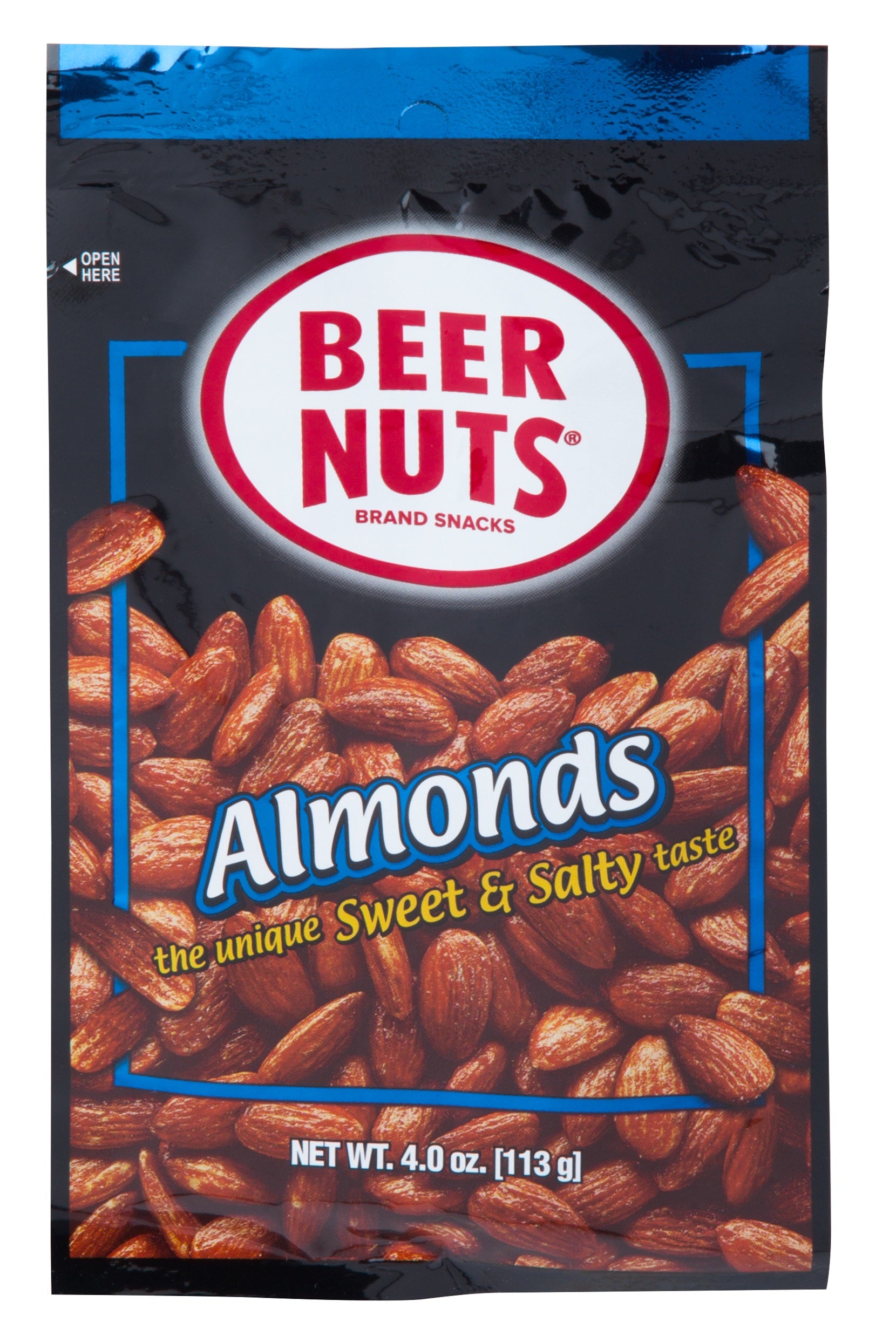 BEER NUTS VP Bags Almond 4oz Clip Strip 6/8ct