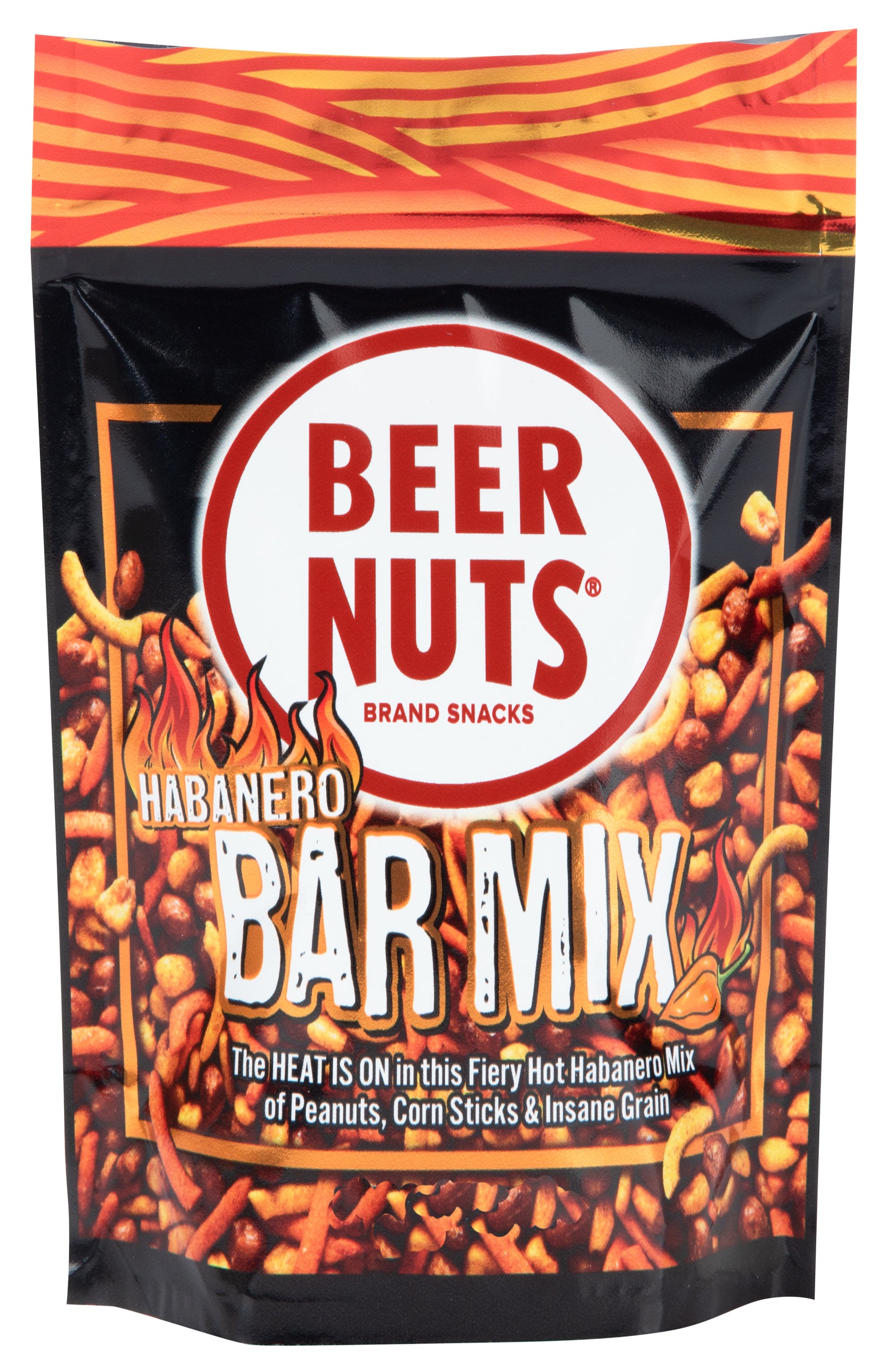 BEER NUTS Habanero Bar Mix 4oz Bag (Loose) 1/12ct