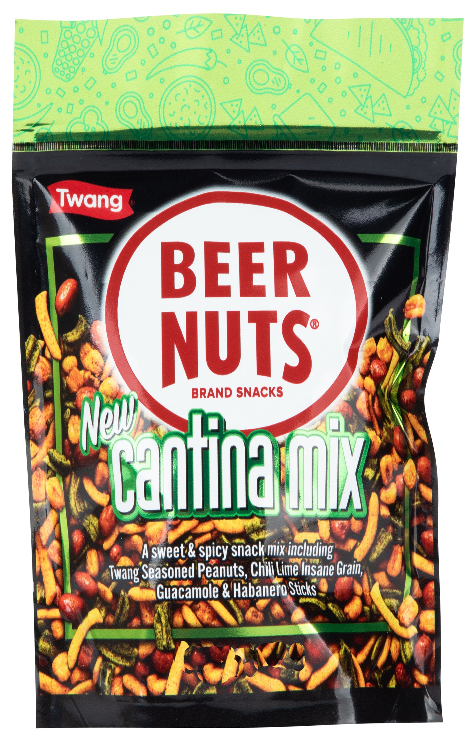 BEER NUTS VP Bags Cantina Mix w/Twang 4oz Clip Strip 6/8ct