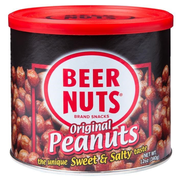 BEER NUTS Can Original Peanut 12oz 1/6ct