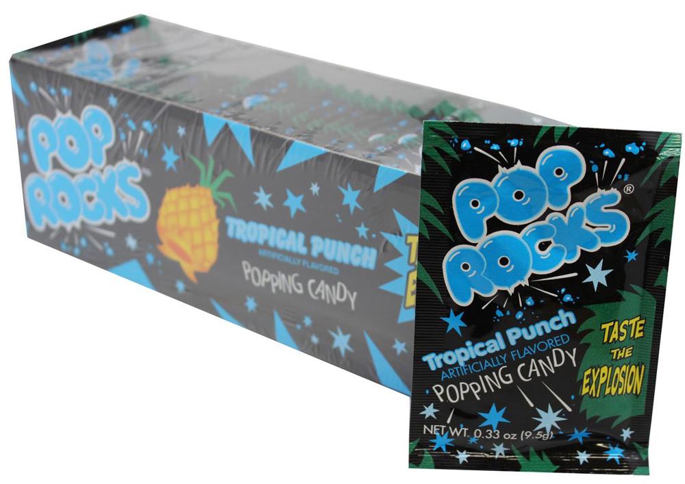 Pop Rocks Tropical Fruit Punch 20/24ct 0.33oz