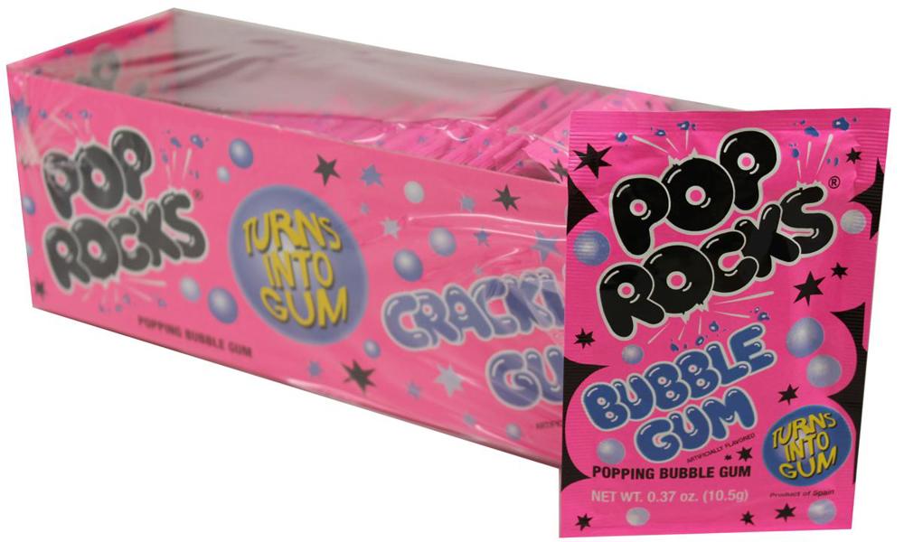 Pop Rocks Bubble Gum 20/24ct 0.33oz