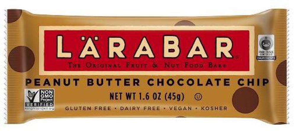 Larabar Non GMO, Gluten Free Peanut Butter Choc Chip 4/16ct 1.6oz