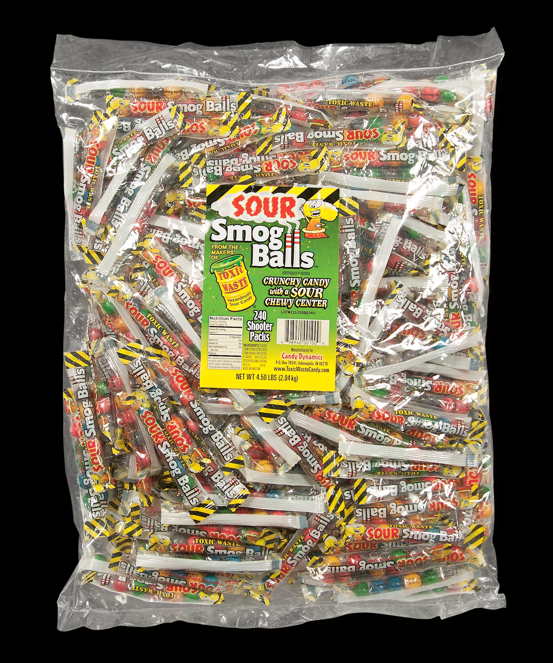 Toxic Waste Bulk Smog Balls Poly Bag of Shooters 4/240ct .51oz