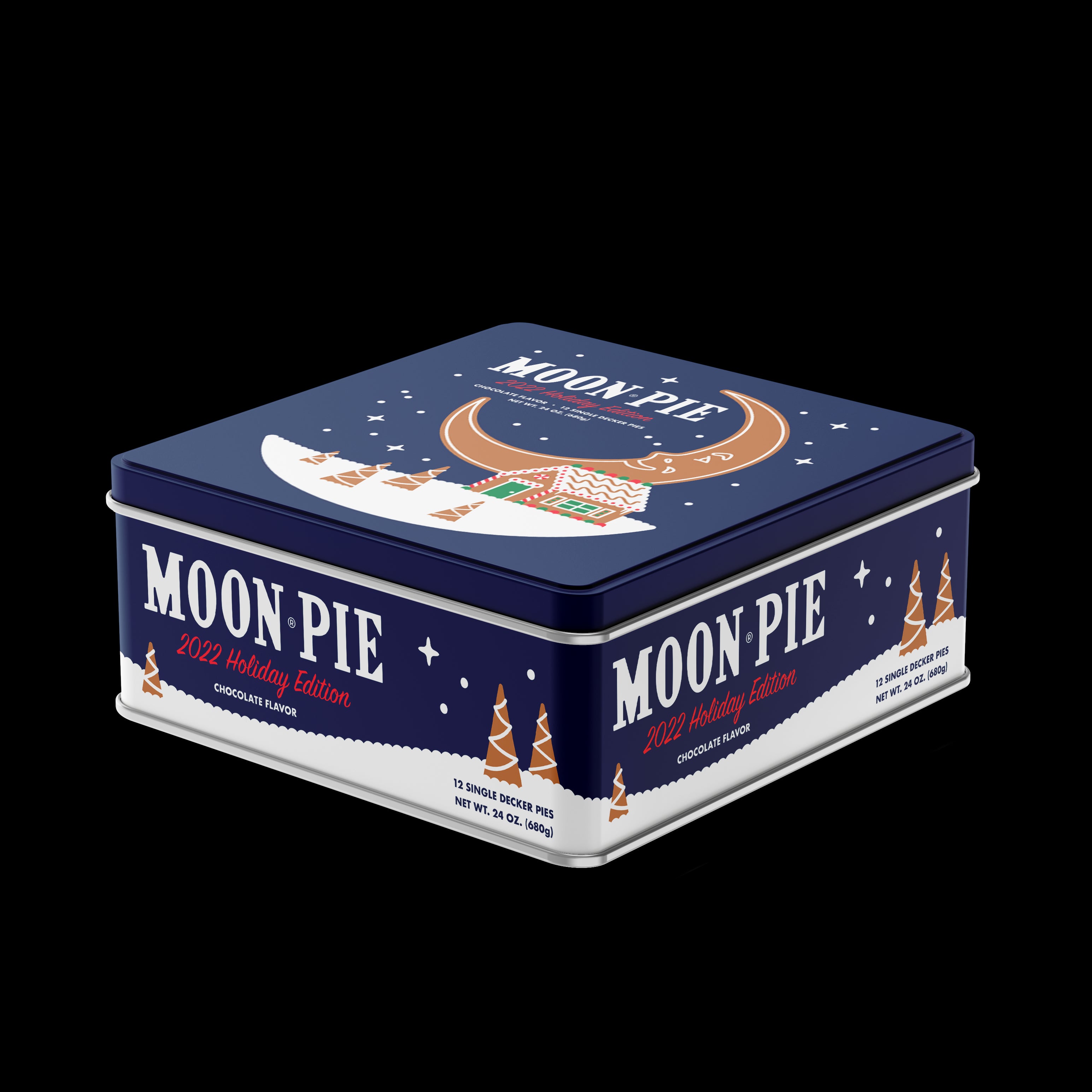 Moon Pie Snow Globe Gift Tin 8/12ct