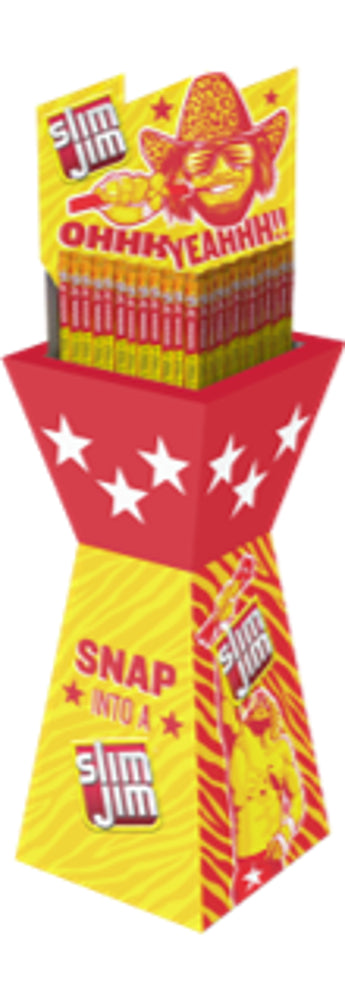 Slim Jim Giant Dump Bin Shpr (Orig, Mild, Tabasco) 144/.90z