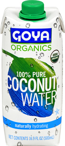 Goya Organic 100% Pure Coconut Water 16.9oz  1/24ct