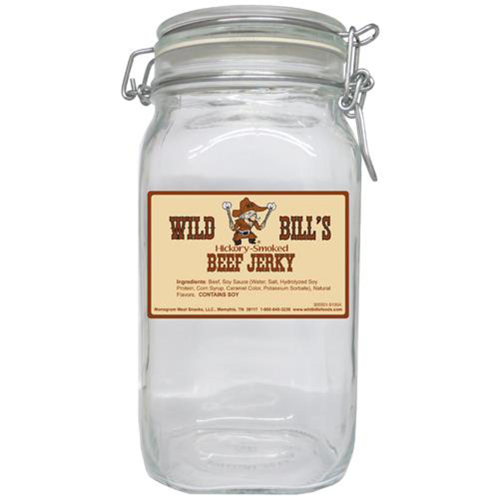 Wild Bill Mason Jar with Label  1/ 6ct